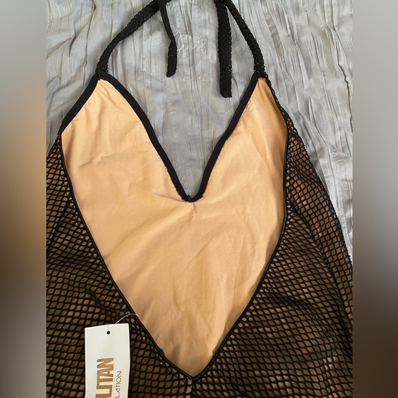 Cosmopolitan Dress The Population Bridgette Mesh Fully lined Deep V body… - Picture 8 of 11